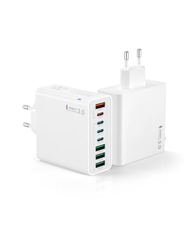 2 Pack USB C Ladegerät, 8 Ports Stecker 40W ladeadapter PD 3.0 Power Adapter Schnellladegerät Mehrfach Netzteil Netzstecker Ladestecker für 16 Pro Max 15 Plus 14 13 12 11, Samsung 2 Pack USB C Ladegerät, 8 Ports Stecker 40W ladeadapter PD 3.0 Power Adapter Schnellladegerät Mehrfach Netzteil Netzstecker Ladestecker für 16 Pro Max 15 Plus 14 13 12 11, Samsung von Tupneuf