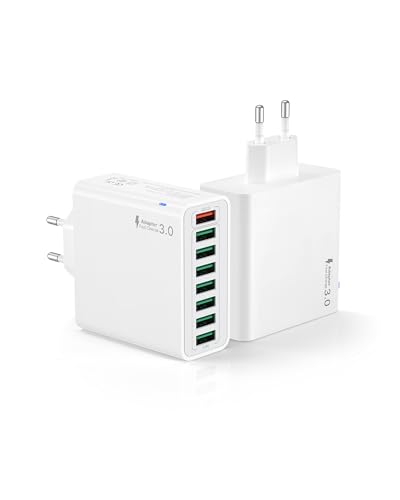 USB Ladegerät 2 Pack, 8 Ports USB Stecker 40W ladeadapter für 15 14 13 12 11 X, Samsung, Huawei, Xiaomi, Schnellladegerät Mehrfach Netzteil Netzstecker Ladestecker Schnellladen Steckdosenadapter USB Ladegerät 2 Pack, 8 Ports USB Stecker 40W ladeadapter für 15 14 13 12 11 X, Samsung, Huawei, Xiaomi, Schnellladegerät Mehrfach Netzteil Netzstecker Ladestecker Schnellladen Steckdosenadapter von Tupneuf