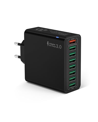Tupneuf USB Ladegerät, 40W ladeadapter 8 Ports USB Stecker für 15 14 13 12 11 X, Samsung, Huawei, Xiaomi, Schnellladegerät Mehrfach Netzteil Netzstecker Ladestecker Stromadapter Steckdosenadapter Tupneuf USB Ladegerät, 40W ladeadapter 8 Ports USB Stecker für 15 14 13 12 11 X, Samsung, Huawei, Xiaomi, Schnellladegerät Mehrfach Netzteil Netzstecker Ladestecker Stromadapter Steckdosenadapter von Tupneuf