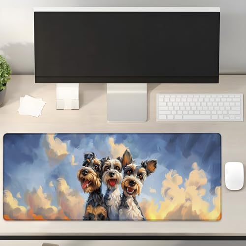 Turamurra Gaming-Mauspad, Motiv: Yorkshire Terrier, Geschenke, 80 x 30 cm, rutschfeste Gummiunterseite, Mauspads für Computer, Laptop, Schule, Büro, Heimzubehör, Dekoration, Mauspad Turamurra Gaming-Mauspad, Motiv: Yorkshire Terrier, Geschenke, 80 x 30 cm, rutschfeste Gummiunterseite, Mauspads für Computer, Laptop, Schule, Büro, Heimzubehör, Dekoration, Mauspad von Turamurra