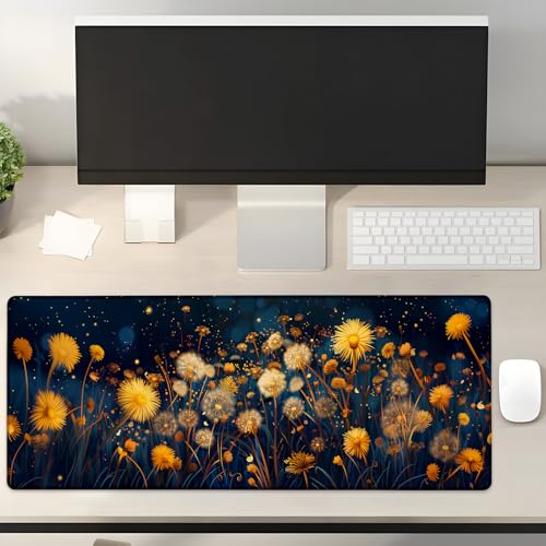 Turamurra Gaming-Mauspad mit Löwenzahn-Motiv, 80 x 30 cm, rutschfeste Gummiunterseite, Mauspads für Computer, Laptop, Schule, Büro, Heimzubehör, Dekoration, Mauspad, Tastatur-Schreibtischunterlage Turamurra Gaming-Mauspad mit Löwenzahn-Motiv, 80 x 30 cm, rutschfeste Gummiunterseite, Mauspads für Computer, Laptop, Schule, Büro, Heimzubehör, Dekoration, Mauspad, Tastatur-Schreibtischunterlage von Turamurra