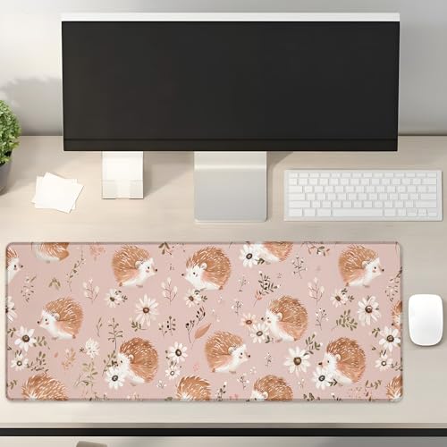 Turamurra Gaming-Mauspad mit niedlichem Igel, 80 x 30 cm, rutschfeste Gummiunterseite, Mauspads für Computer, Laptop, Schule, Büro, Heimzubehör, Dekoration, Mauspad, Tastatur-Schreibtischunterlage Turamurra Gaming-Mauspad mit niedlichem Igel, 80 x 30 cm, rutschfeste Gummiunterseite, Mauspads für Computer, Laptop, Schule, Büro, Heimzubehör, Dekoration, Mauspad, Tastatur-Schreibtischunterlage von Turamurra