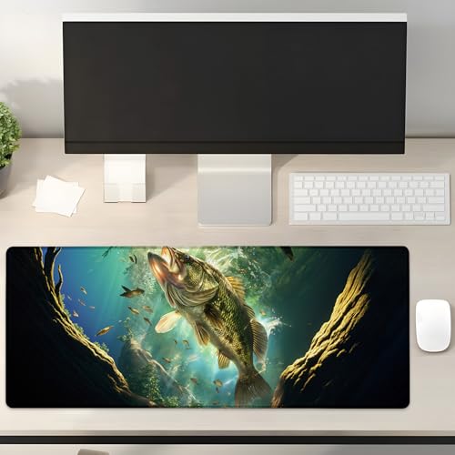 Turamurra Gaming-Mauspad zum Angeln, 80 x 30 cm, rutschfeste Gummiunterseite, Mauspads für Computer, Laptop, Schule, Büro, Zuhause, Dekoration, Mauspad, Tastatur-Schreibtischunterlage Turamurra Gaming-Mauspad zum Angeln, 80 x 30 cm, rutschfeste Gummiunterseite, Mauspads für Computer, Laptop, Schule, Büro, Zuhause, Dekoration, Mauspad, Tastatur-Schreibtischunterlage von Turamurra