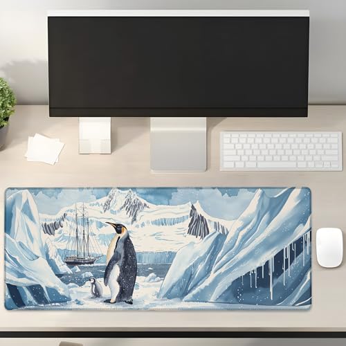 Turamurra Pinguin-Gaming-Mauspad, Geschenke, 80 x 30 cm, rutschfeste Gummiunterseite, Mauspads für Computer, Laptop, Schule, Büro, Heimzubehör, Dekoration, Mauspad, Tastatur-Schreibtischunterlage Turamurra Pinguin-Gaming-Mauspad, Geschenke, 80 x 30 cm, rutschfeste Gummiunterseite, Mauspads für Computer, Laptop, Schule, Büro, Heimzubehör, Dekoration, Mauspad, Tastatur-Schreibtischunterlage von Turamurra