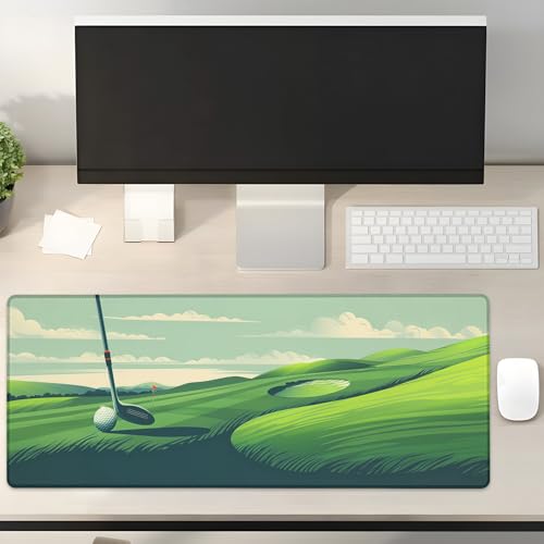 Turamurra Serene Golfplatz-Gaming-Mauspad, Geschenke, 80 x 30 cm, rutschfeste Gummiunterseite, Mauspads für Computer, Laptop, Schule, Büro, Heimzubehör, Dekoration, Mauspad Turamurra Serene Golfplatz-Gaming-Mauspad, Geschenke, 80 x 30 cm, rutschfeste Gummiunterseite, Mauspads für Computer, Laptop, Schule, Büro, Heimzubehör, Dekoration, Mauspad von Turamurra