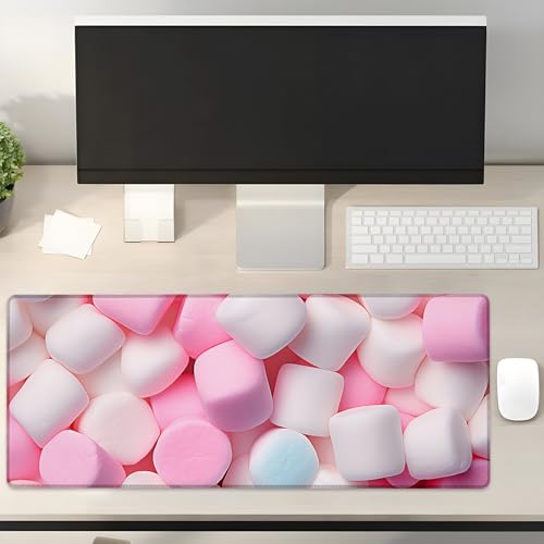 Turamurra Sweet Marshmallow Gaming-Mauspad, Geschenkidee, 80 x 30 cm, rutschfeste Gummiunterseite, Mauspads für Computer, Laptop, Schule, Büro, Heimzubehör, Dekoration, Mauspad Turamurra Sweet Marshmallow Gaming-Mauspad, Geschenkidee, 80 x 30 cm, rutschfeste Gummiunterseite, Mauspads für Computer, Laptop, Schule, Büro, Heimzubehör, Dekoration, Mauspad von Turamurra