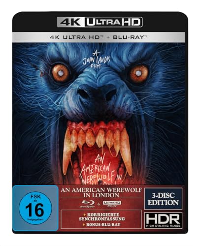 An American Werewolf in London - 3-Disc-Special Edition (4K Ultra-HD) (+ Blu-ray 2D) (+ Bonus-Blu-ray) (Gabz Artwork) von Turbine Medien