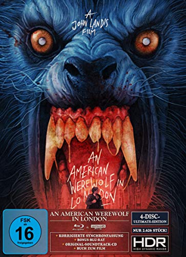 An American Werewolf in London - Ultimate Edition (4K Ultra HD) (+ Blu-ray 2D) (+ Bonus-Blu-ray) (+ CD) (Gabz Artwork) von Turbine Medien