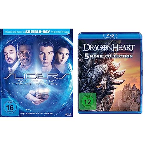 Sliders - Das Tor in eine fremde Dimension - Die komplette Serie - Mediabook (SD on Blu-ray) [Limited Edition] & Dragonheart 1-5 [Blu-ray] von Turbine Medien