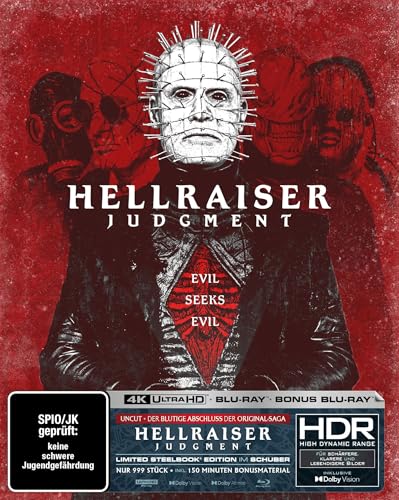 Hellraiser Judgment | Steelbook Full Slip B (Ultra HD Blu-ray + Blu-ray + Bonus-Blu-ray) von Turbine