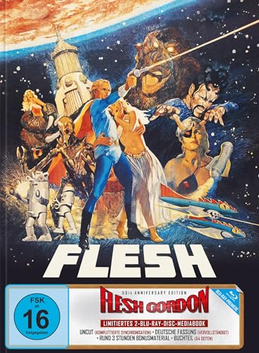 Flesh Gordon - 50th Anniversary Edition | Mediabook (2x Blu-rays) - Kinomotiv (F) von Turbinemedien