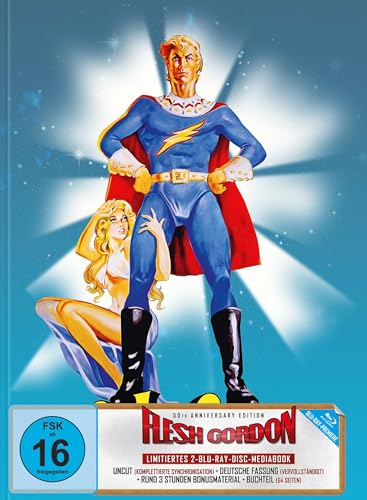 Flesh Gordon - 50th Anniversary Edition | Mediabook (2x Blu-rays) – Kinomotiv (UK) von Turbinemedien