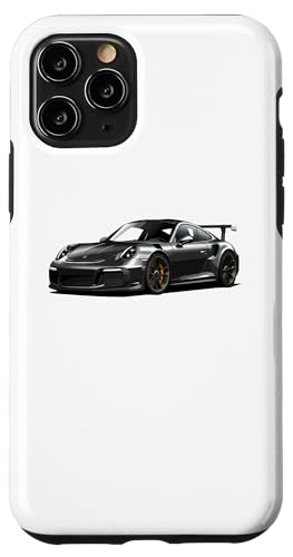 Hülle für iPhone 11 Pro JDM Japan Seitenansicht Schwarz GT3 RS Grafik Japanisches Drift Car von TurboForge Co. - JDM Japanese Car Art