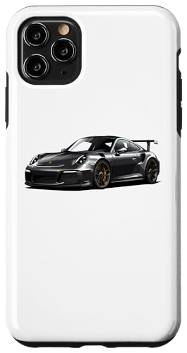 Hülle für iPhone 11 Pro Max JDM Japan Seitenansicht Schwarz GT3 RS Grafik Japanisches Drift Car von TurboForge Co. - JDM Japanese Car Art