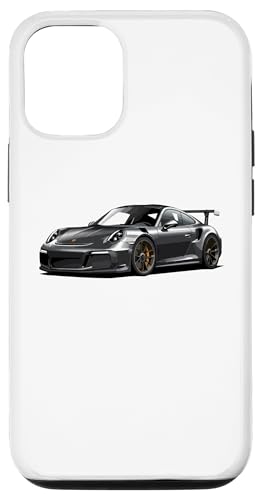 Hülle für iPhone 12/12 Pro JDM Japan Seitenansicht Schwarz GT3 RS Grafik Japanisches Drift Car von TurboForge Co. - JDM Japanese Car Art