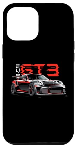 Hülle für iPhone 12 Pro Max Rotes GT3 RS Tokyo Glitch Retro JDM Japanisches Kunstauto Tuning von TurboForge Co. - JDM Japanese Car Art