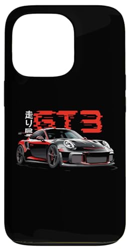 Hülle für iPhone 13 Pro Rotes GT3 RS Tokyo Glitch Retro JDM Japanisches Kunstauto Tuning von TurboForge Co. - JDM Japanese Car Art