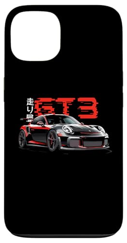 Hülle für iPhone 13 Rotes GT3 RS Tokyo Glitch Retro JDM Japanisches Kunstauto Tuning von TurboForge Co. - JDM Japanese Car Art