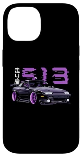Hülle für iPhone 14 Lila 240SX Tokyo Glitch Retro JDM Japanische Kunst Auto Tuning von TurboForge Co. - JDM Japanese Car Art