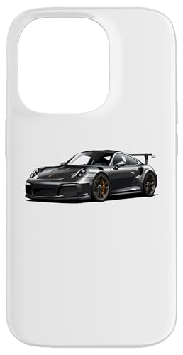 Hülle für iPhone 14 Pro JDM Japan Seitenansicht Schwarz GT3 RS Grafik Japanisches Drift Car von TurboForge Co. - JDM Japanese Car Art