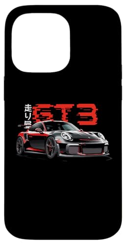 Hülle für iPhone 14 Pro Max Rotes GT3 RS Tokyo Glitch Retro JDM Japanisches Kunstauto Tuning von TurboForge Co. - JDM Japanese Car Art