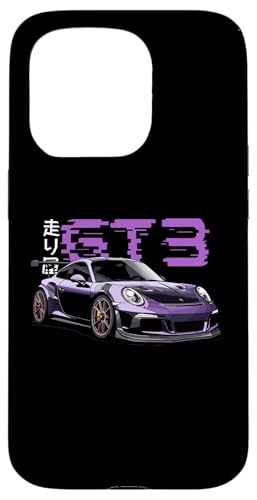 Hülle für iPhone 15 Pro Lila GT3 RS Tokyo Glitch Retro JDM Japanische Kunst Auto Tuning von TurboForge Co. - JDM Japanese Car Art