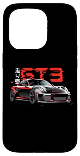 Hülle für iPhone 15 Pro Rotes GT3 RS Tokyo Glitch Retro JDM Japanisches Kunstauto Tuning von TurboForge Co. - JDM Japanese Car Art