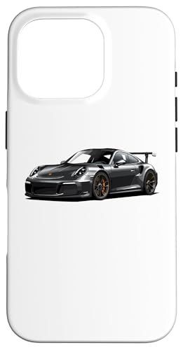 Hülle für iPhone 16 Pro JDM Japan Seitenansicht Schwarz GT3 RS Grafik Japanisches Drift Car von TurboForge Co. - JDM Japanese Car Art
