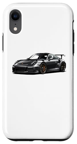 Hülle für iPhone XR JDM Japan Seitenansicht Schwarz GT3 RS Grafik Japanisches Drift Car von TurboForge Co. - JDM Japanese Car Art