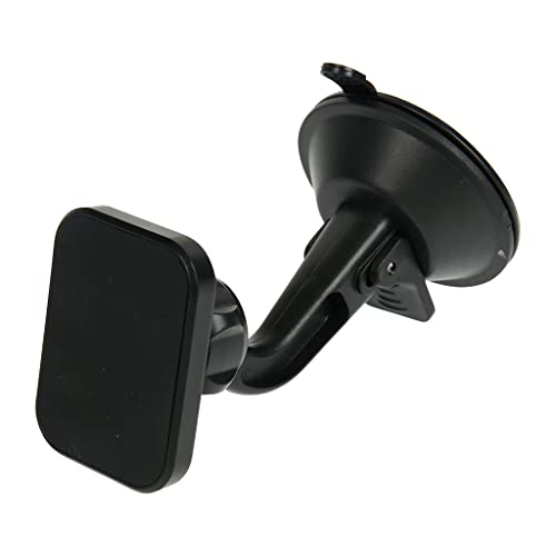 TURBOCAR - Kfz-Halterung für Smartphone – magnetisch – Befestigung durch Saugnapf – Lieferung mit Einer rechteckigen Metallplatte und Einer runden Metallplatte – Farbe: Schwarz – 360° drehbar TURBOCAR - Kfz-Halterung für Smartphone – magnetisch – Befestigung durch Saugnapf – Lieferung mit Einer rechteckigen Metallplatte und Einer runden Metallplatte – Farbe: Schwarz – 360° drehbar von Turbocar