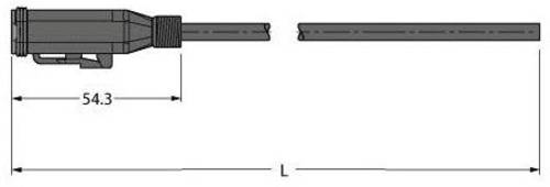 Turck 100000442 Sensor-/Aktor-Anschlussleitung 2m Polzahl: 4 1St. von Turck