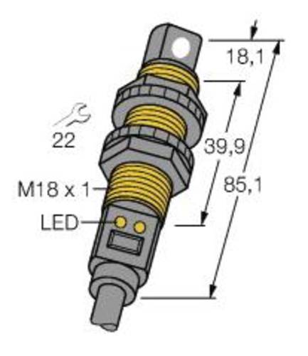 Turck 3002705 Ultraschall-Reflexionstaster S18UUAR 1St. von Turck