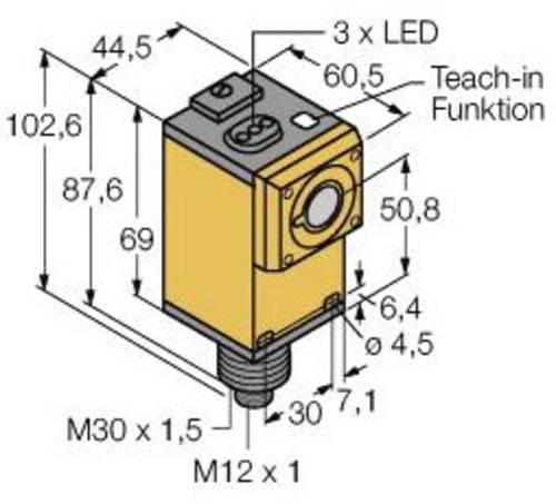 Turck 3053741 Ultraschall-Reflexionstaster Q45UR3BA63CQ6K PNP, Schließer 1St. von Turck