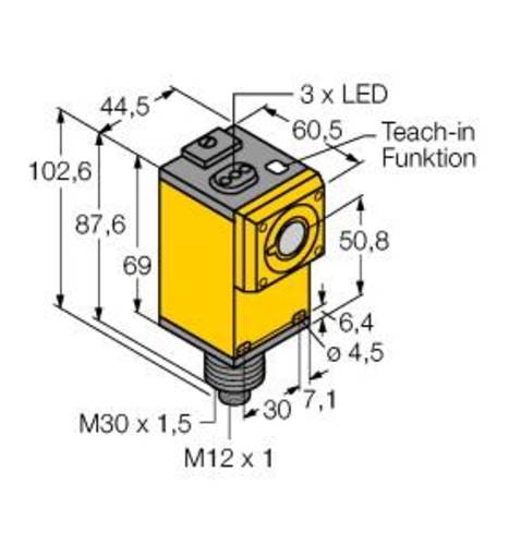 Turck 3053744 Ultraschall-Reflexionstaster Q45UR3LIU64CQ6K 1St. von Turck