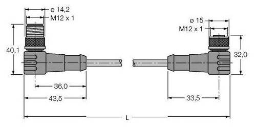 Turck 6604822 Sensor-/Aktor-Steckverbinder, konfektioniert 1St. von Turck