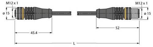 Turck 6625489 Sensor-/Aktor-Steckverbinder, konfektioniert 4m Polzahl: 8 1St. von Turck