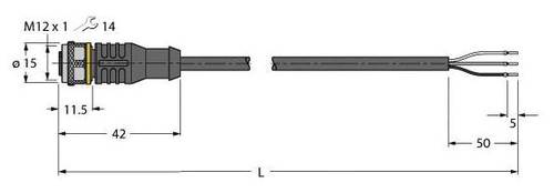 Turck 6628343 Sensor-/Aktor-Anschlussleitung 5m Polzahl: 3 1St. Turck 6628343 Sensor-/Aktor-Anschlussleitung 5m Polzahl: 3 1St. von Turck