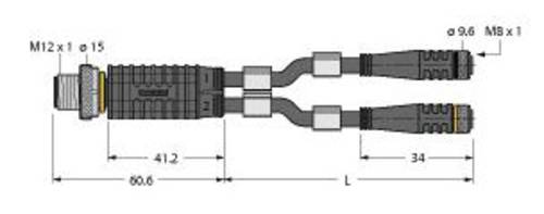 Turck 6629192 Sensor-/Aktor-Verteiler und Adapter 0.30m 1St. von Turck