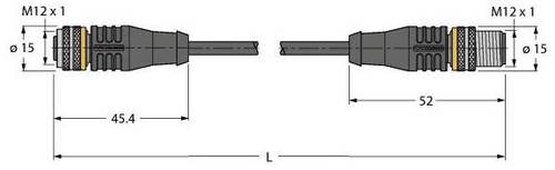 Turck 6629269 Sensor-/Aktor-Steckverbinder, konfektioniert 25m Polzahl: 8 1St. von Turck