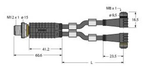 Turck 6630408 Sensor-/Aktor-Verteiler und Adapter 0.60m 1St. von Turck