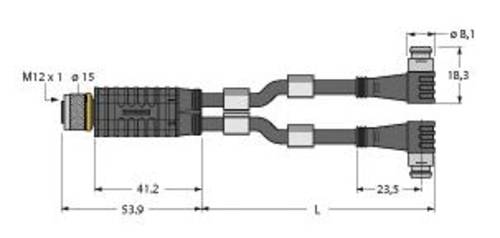 Turck 6630427 Sensor-/Aktor-Verteiler und Adapter 1m 1St. von Turck