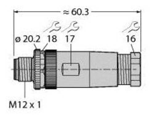 Turck 6901004 Sensor-/Aktor-Steckverbinder, unkonfektioniert 1St. von Turck