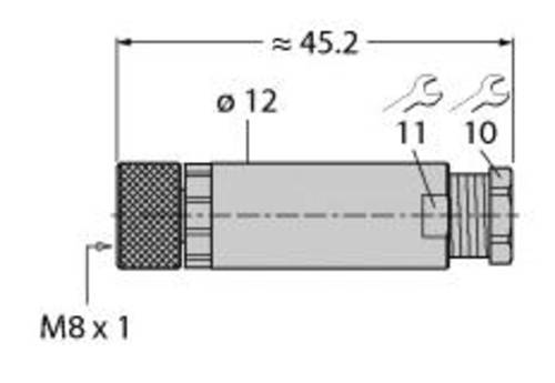 Turck 6901030 Sensor-/Aktor-Steckverbinder, unkonfektioniert 1St. von Turck