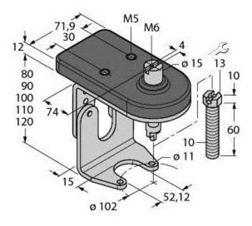 Turck 6901129 Montageset BTS-DSU35-ZF10-M10 1St. von Turck