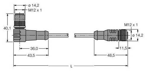 Turck 6914244 Sensor-/Aktor-Steckverbinder, konfektioniert 1St. von Turck