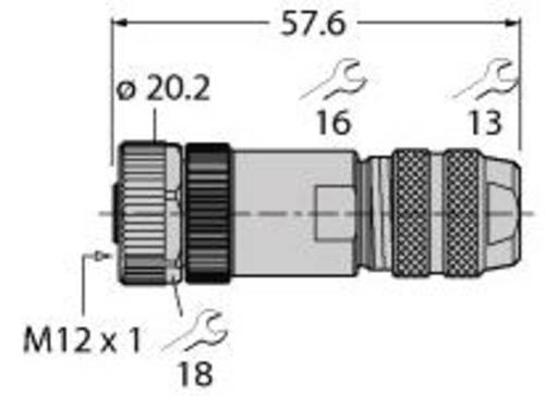 Turck 6931450 Sensor-/Aktor-Steckverbinder, unkonfektioniert 1St. von Turck
