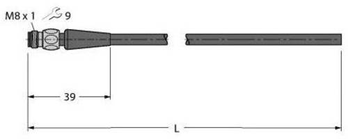 Turck 6933690 Sensor-/Aktor-Anschlussleitung 10m Polzahl: 3 1St. von Turck