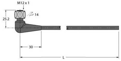 Turck 6933739 Sensor-/Aktor-Anschlussleitung 10m Polzahl: 4 1St. von Turck