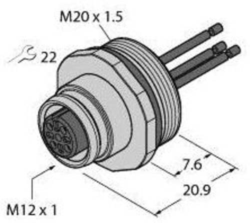 Turck 6935607 Sensor-/Aktor-Steckverbinder, unkonfektioniert Flanschbuchse 10St. von Turck