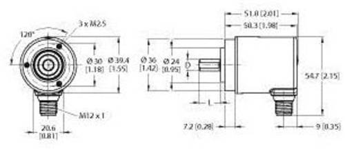 Turck Absolut Drehgeber 1 St. REM-97S6C-8BAR-H1151 Magnetisch von Turck